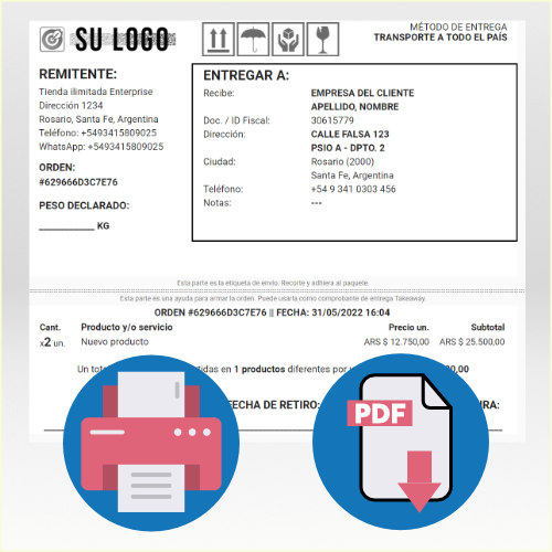 Imagen representativa de Etiquetas de despacho automáticas